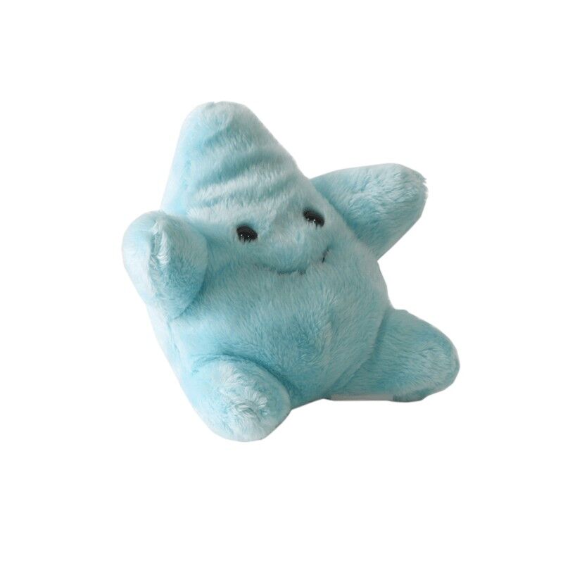 Zeester pluche blauw 13cm