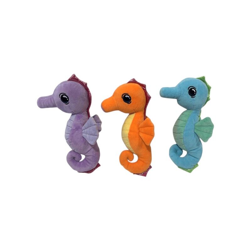 Zeepaardje pluche 20cm, 3 assorti