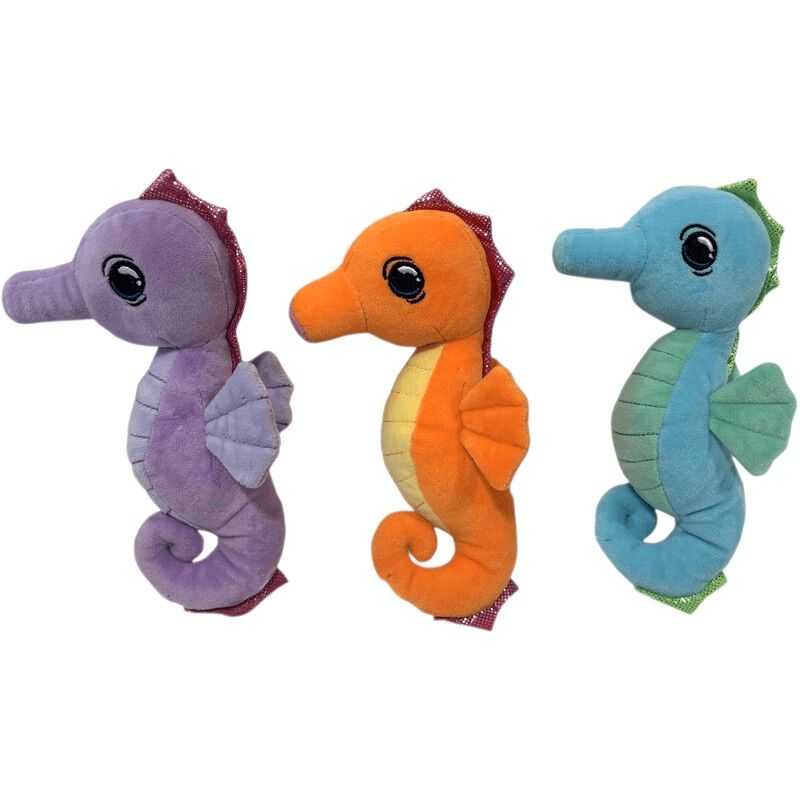 Zeepaardje pluche 35cm, 3 assorti