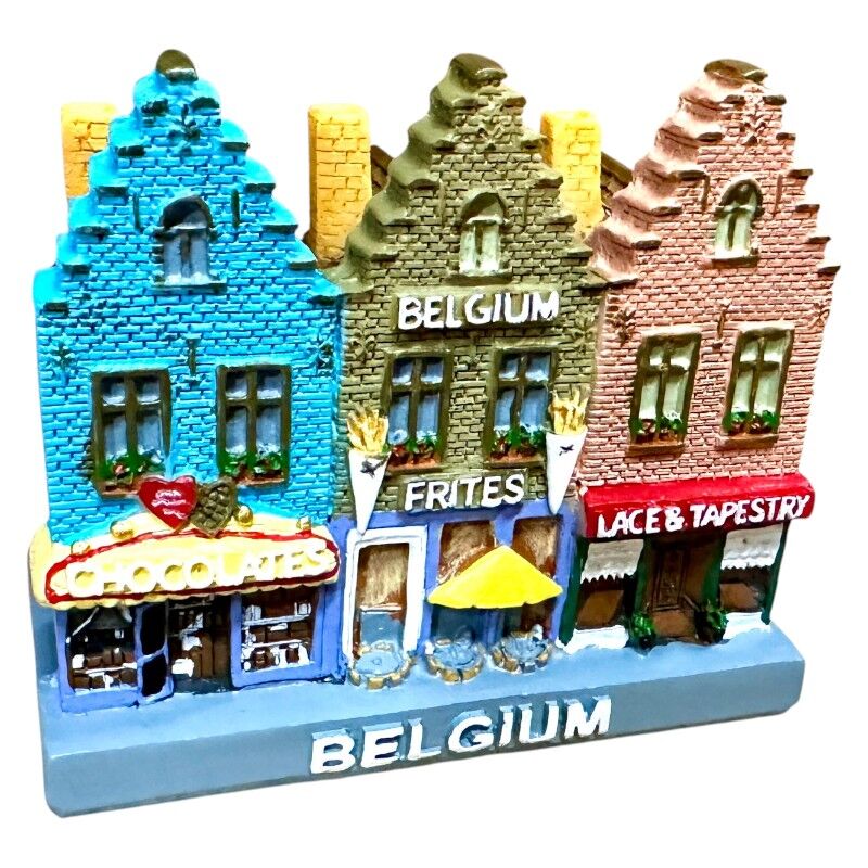 Beeldje 3 huisjes Belgium