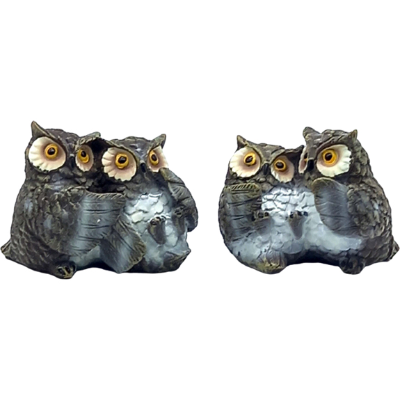 C/Dc-2216 Poly Owl Family 2Ass 5.5Cm 