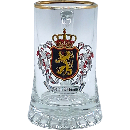 Beerglass G18 0,2 Belgium Emblem