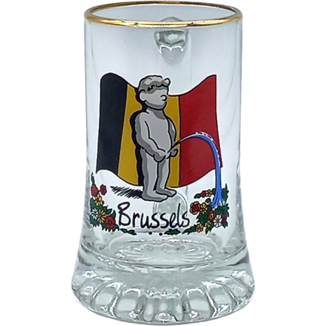 Beerglass G18 0,2 Brussels M.Pis Comique