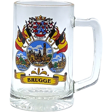 Beerglass G18 0,2 Brugge Flags