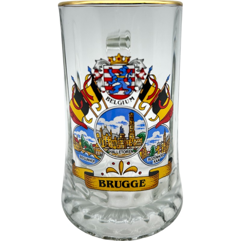 Beerglass G18 0,5 Brugge Flags