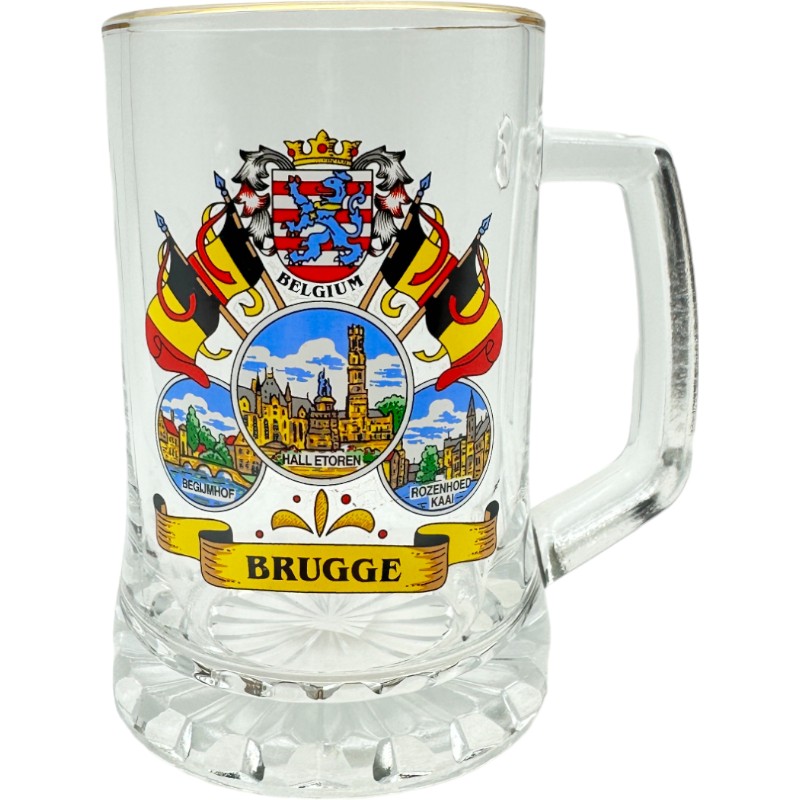 Beerglass G18 0,4 Brugge Flags