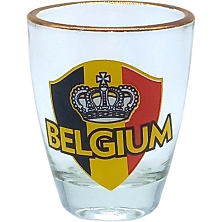 Shotglass S1 Belgium Crown