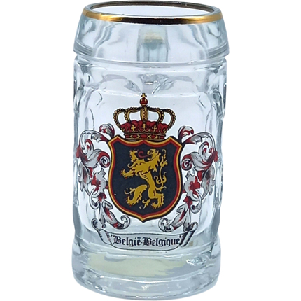 Shotglass H3 Belgium Emblem