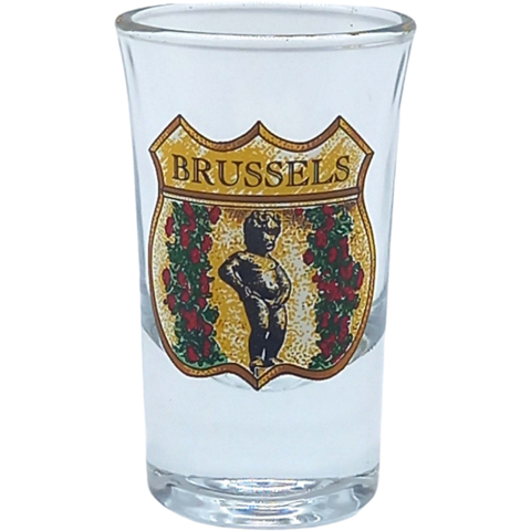 Shotglass S10 Brussels M.Pis Flowers