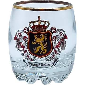 Shotglass S22 Belgium Emblem