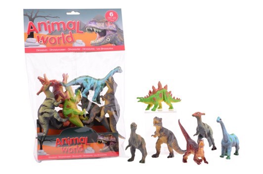 Animal World dinosaurs 6ass