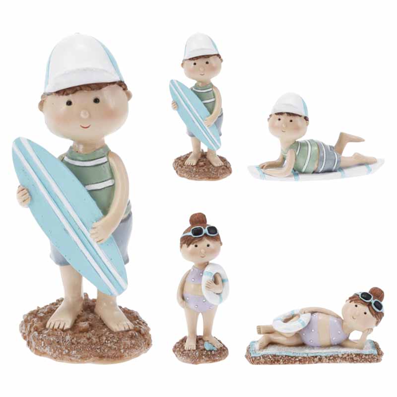Enfant plage 4 ass 12 cm