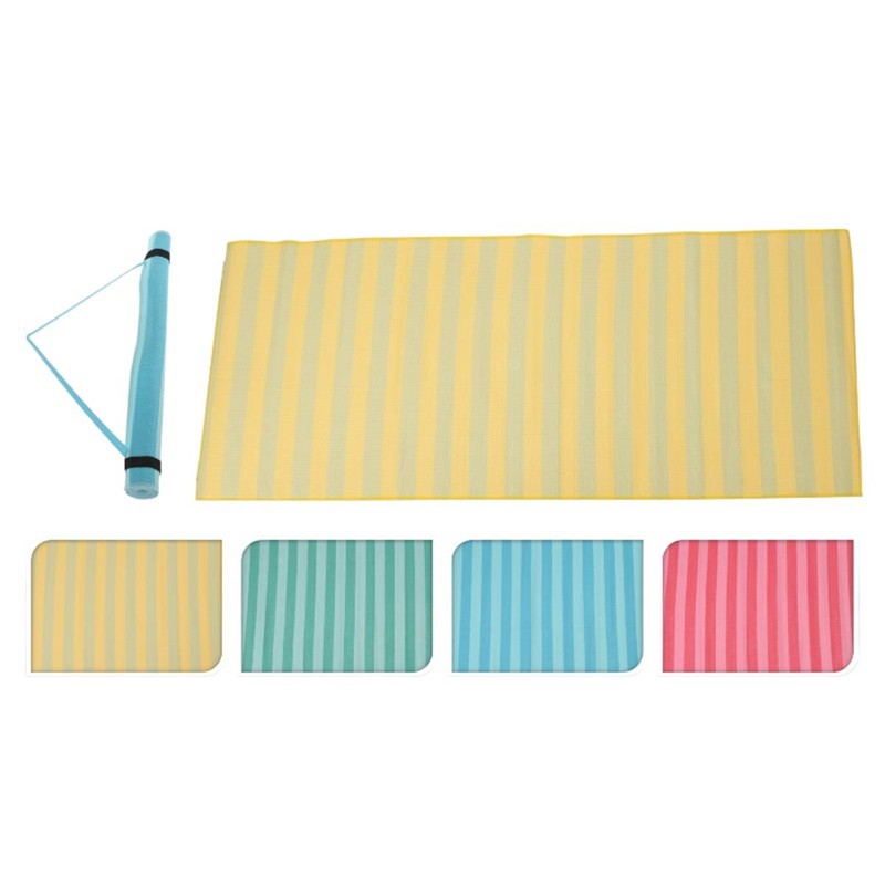 Strandmat polyprop 180 cm x 75 cm 4 ass. in display