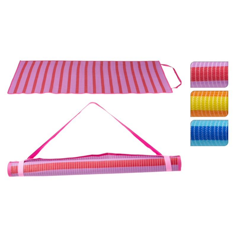 Strandmat polyprop  180X75 cm 3 ass