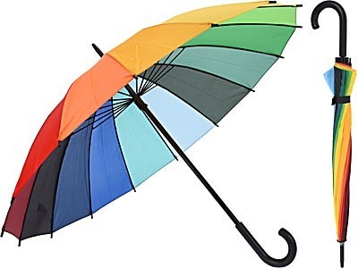 Parapluie 98 cm arc-en-ciel
