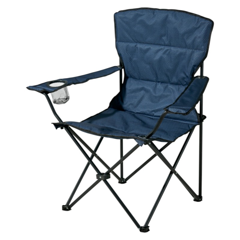 Vouwstoel padded donkerblauw 