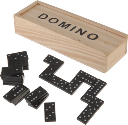 Set domino en boite bois 28 pcs (S28200090)