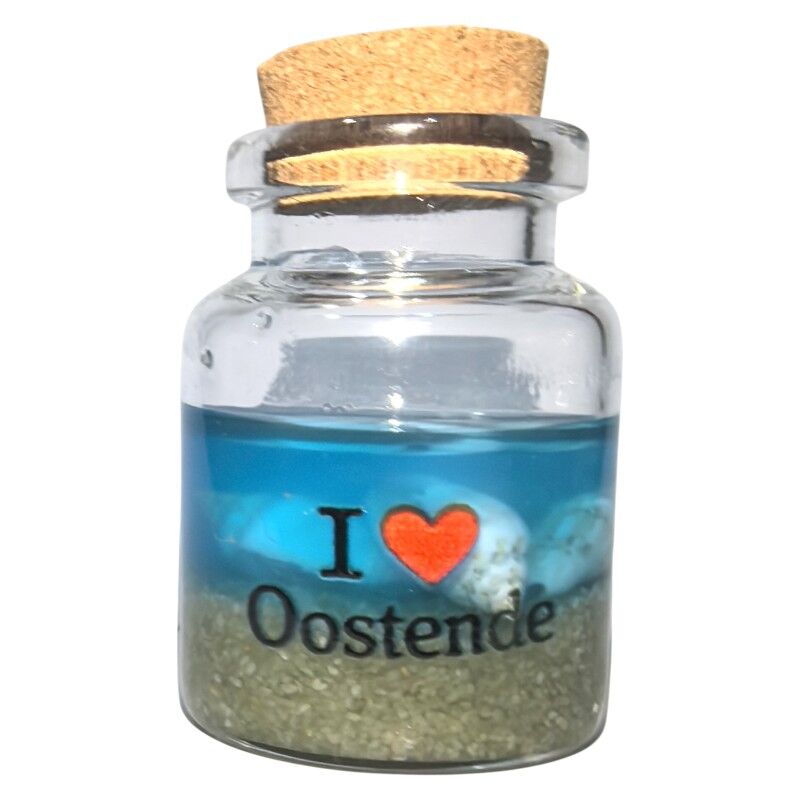 Magneet flesje I love Oostende