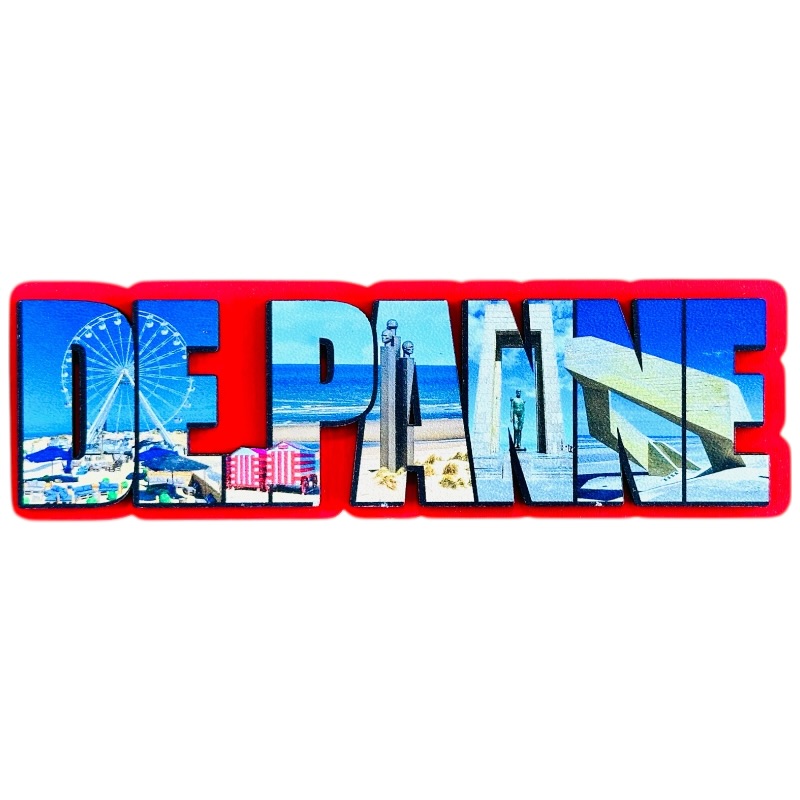 Magneet De Panne letters