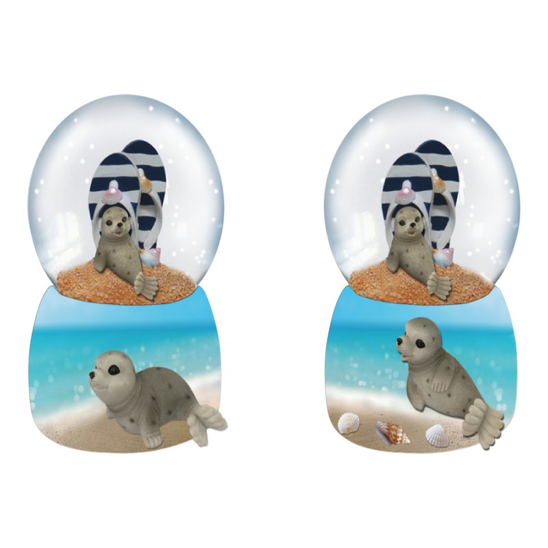 Sneeuwbal 45mm zeehond slippers 2ass