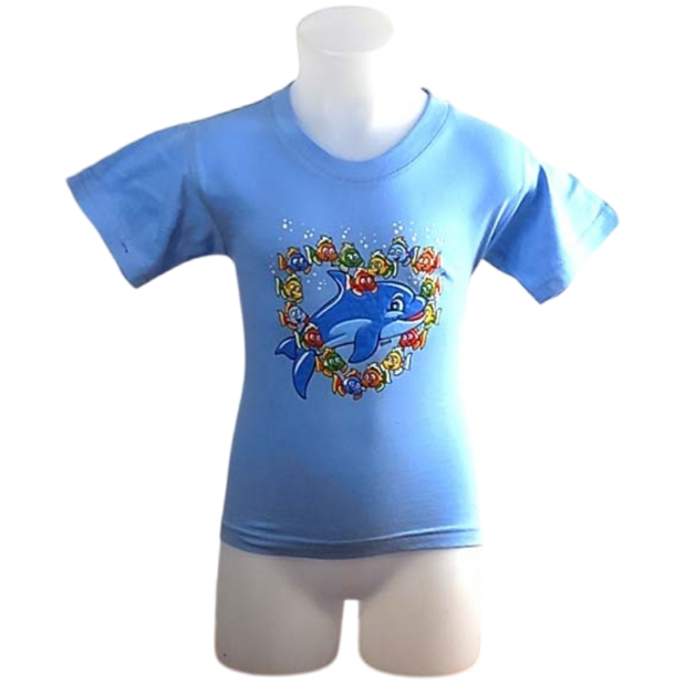 T-Shirt Kids Dolphin Sky Blue 0800462A
