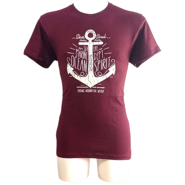 T-Shirt Ocean Spirit Burgundy 1700883A