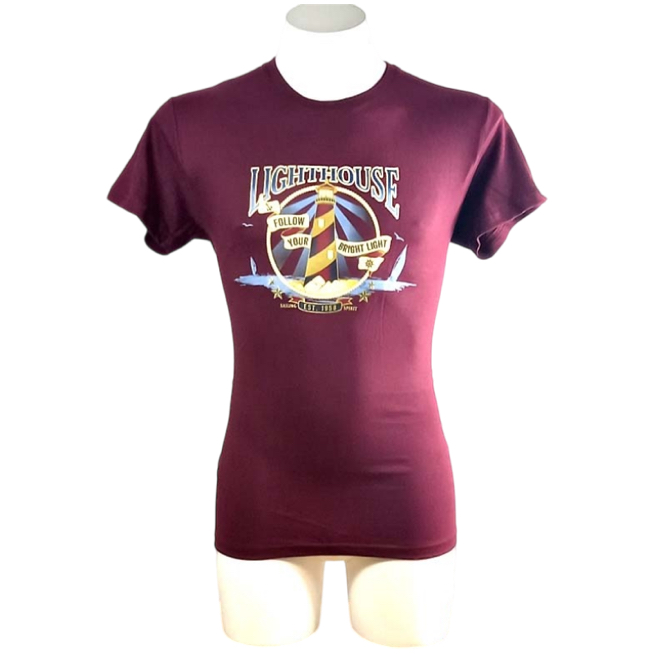 T-Shirt Lighthouse Burgundy 1701004A