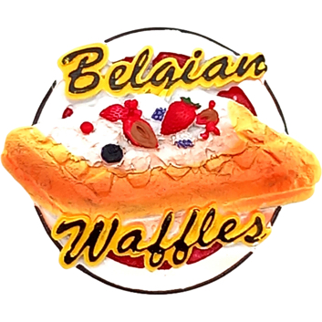 Magneet Belgian Waffles 3 D 