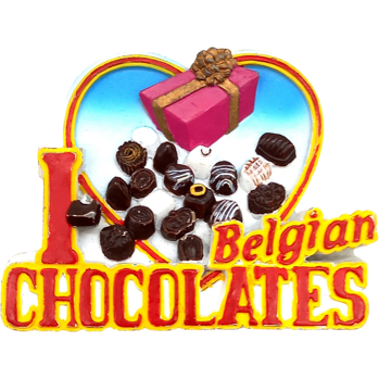 Magneet I Love Chocolates 3 D 