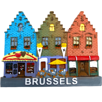 Magneet Serie Huisje Brussels 