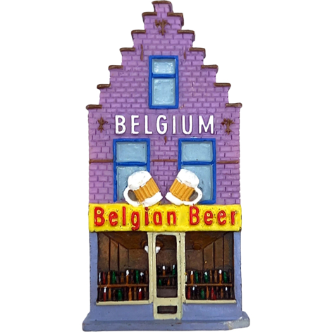 Magneet Huisje 5,5 Cm Belgian Beer