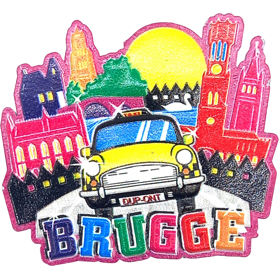 Poly Magnet 3D Print Brugge Fluo Taxi