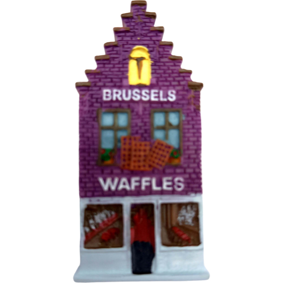 Uf/ Poly Magnet House  Brussel Waffles 5.5 Cm 