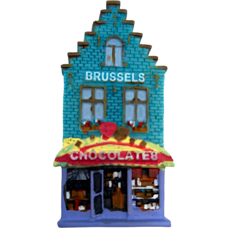 Uf/Poly Magnet House Brussel Chocolates 5.5 Cm 