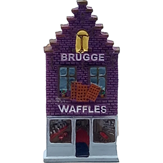 Uf/Poly Magnet House Brugge Waffles 5.5 Cm 