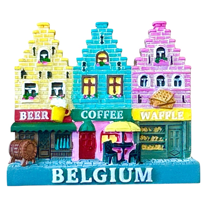 Aimant 3 maison Belgique bière