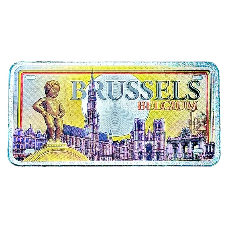 Aimant plaque Bruxelles soleil