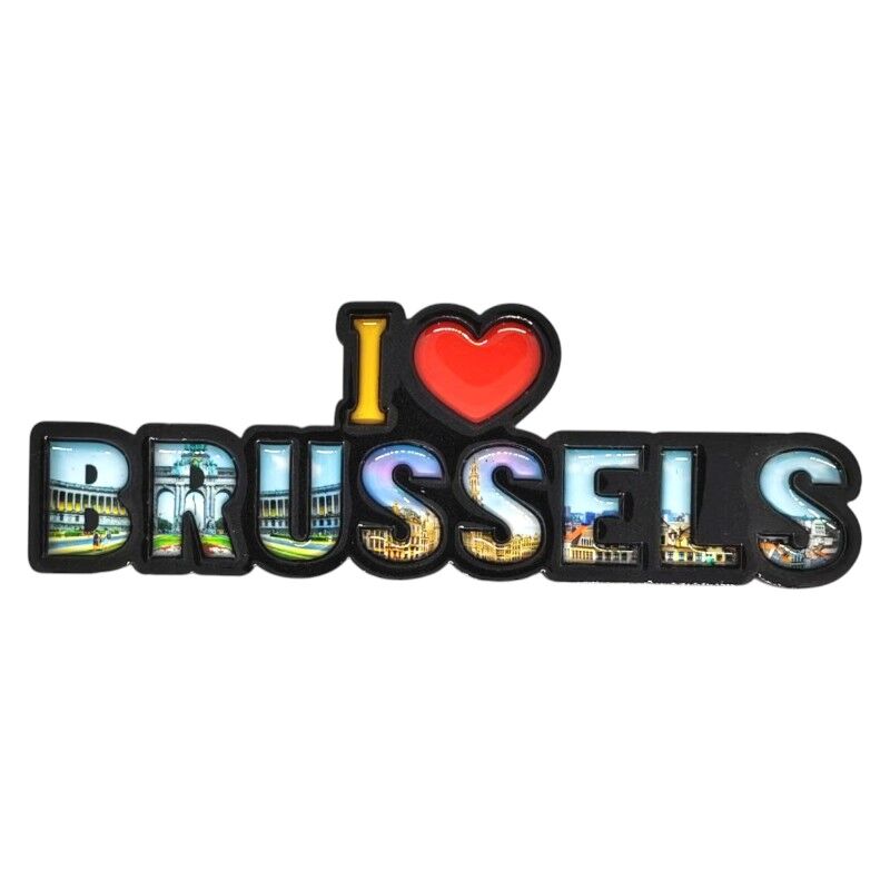 Magneet I love Brussels mdf