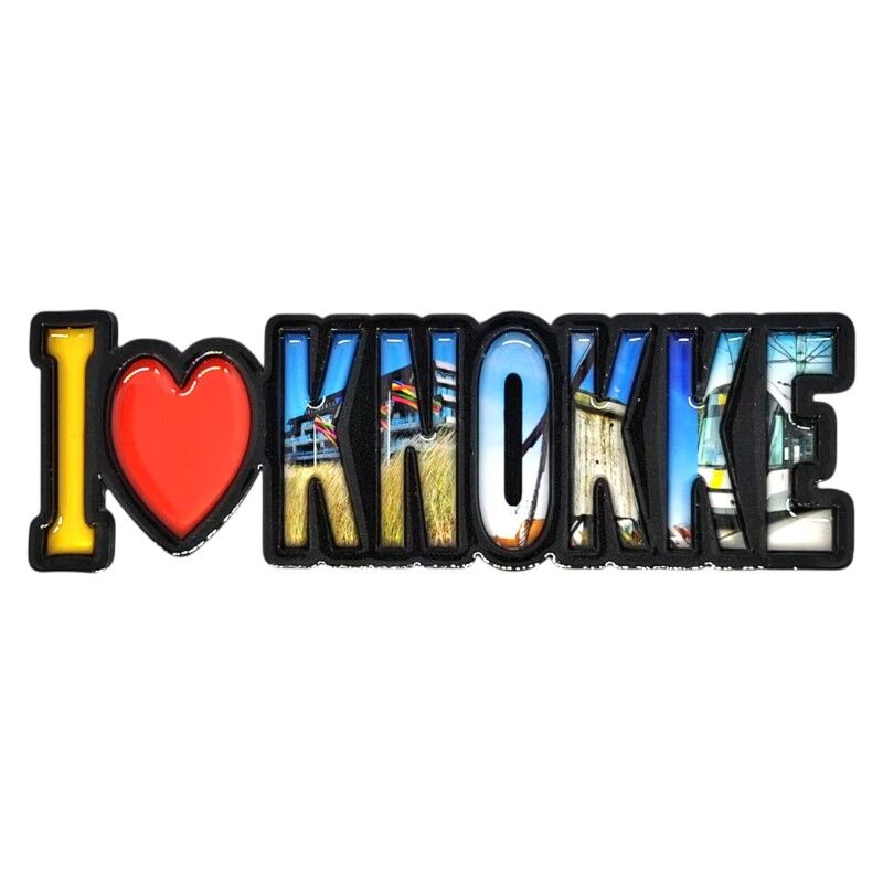 Magneet I love Knokke mdf