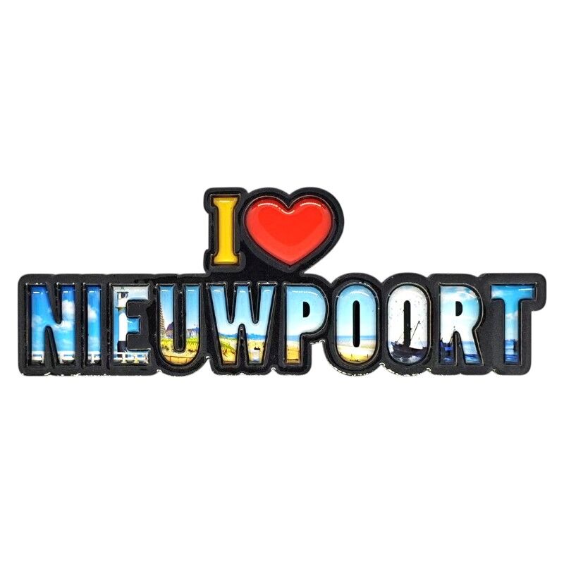 Magneet I love Nieuwpoort mdf