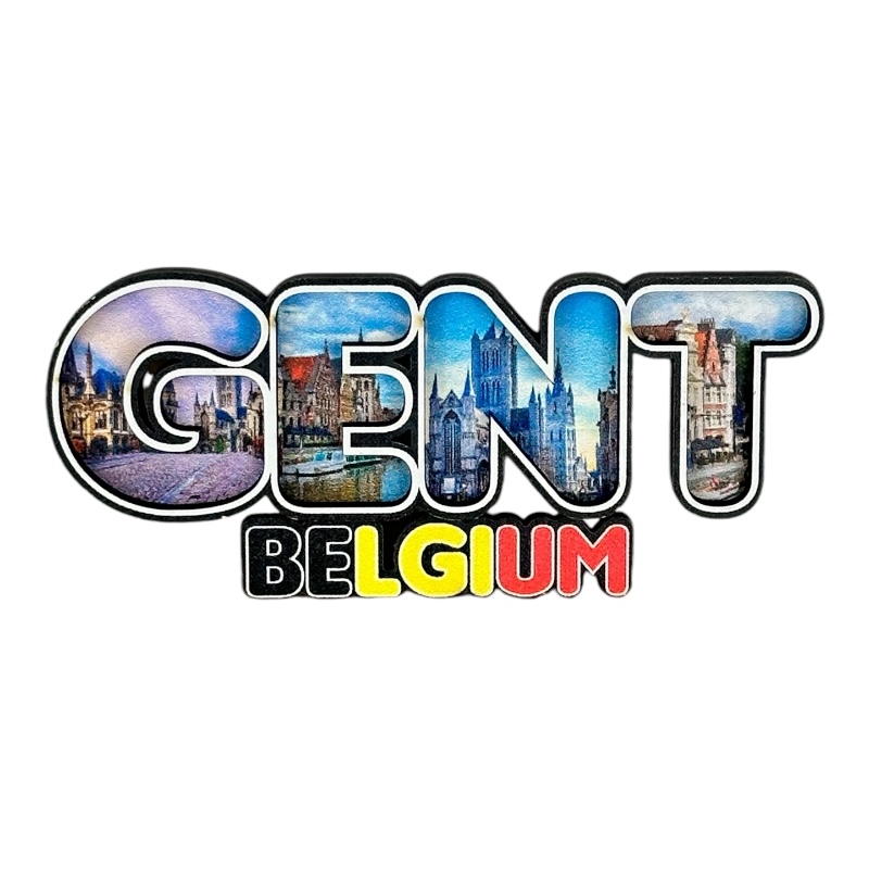 Magneet woord Gent België