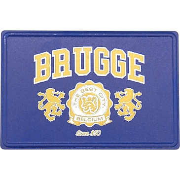 Metal Magnet License Plate Brugge 2 Lions