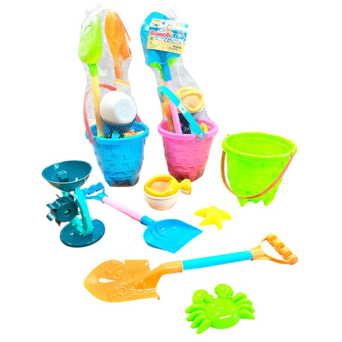 Seau garnie 7 pcs 44 cm