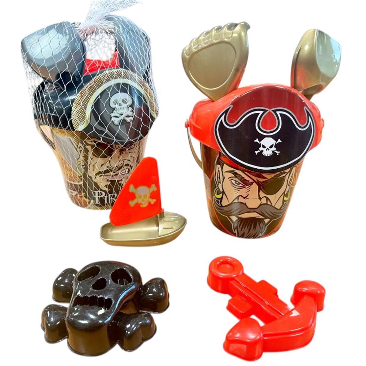 Seau garni pirate 7 pcs 28 cm