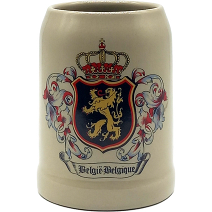 Ceramic Beermug K6 Belgium Emblem