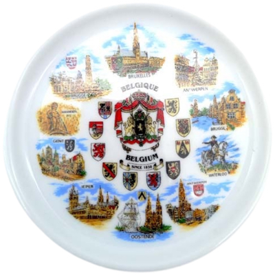 Plate 10 Cm Belgium Panorama