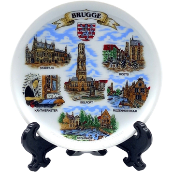 Plate 10 Cm Brugge Panorama