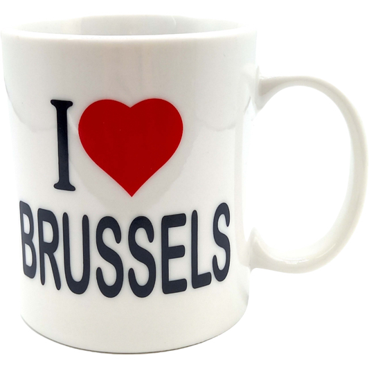 White Mug I Love Brussels 6/36