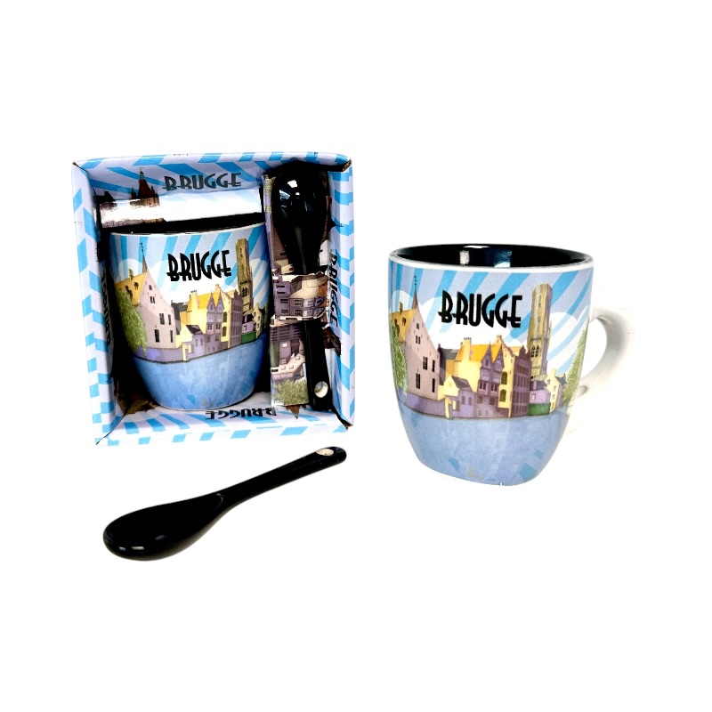 Mug + cuillere Bruges