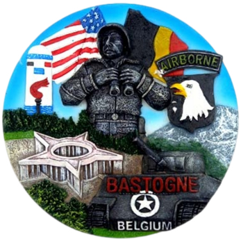 Uf/ Bordje 10 Cm Bastogne Panoramahars  1/128